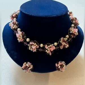 Made in France. This necklace and earring set is extremely rare.